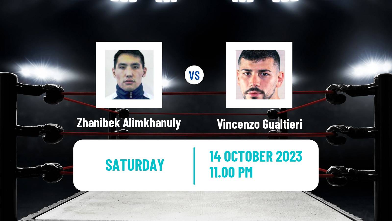 Boxing Middleweight IBF WBO Titles Men Zhanibek Alimkhanuly - Vincenzo Gualtieri