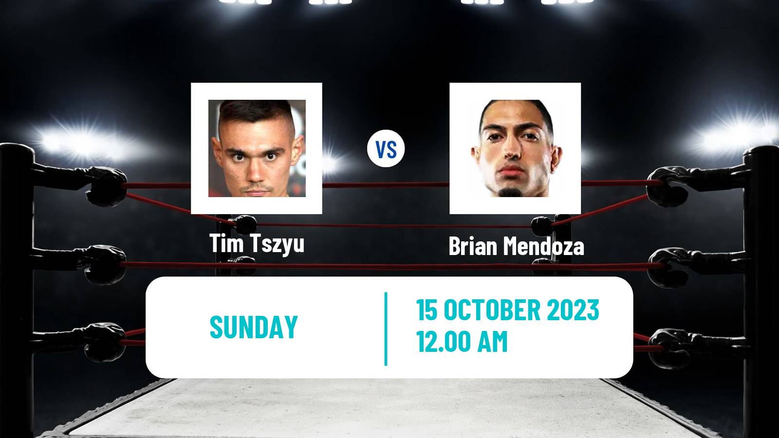Boxing Super Welterweight Others Matches Men Tim Tszyu - Brian Mendoza