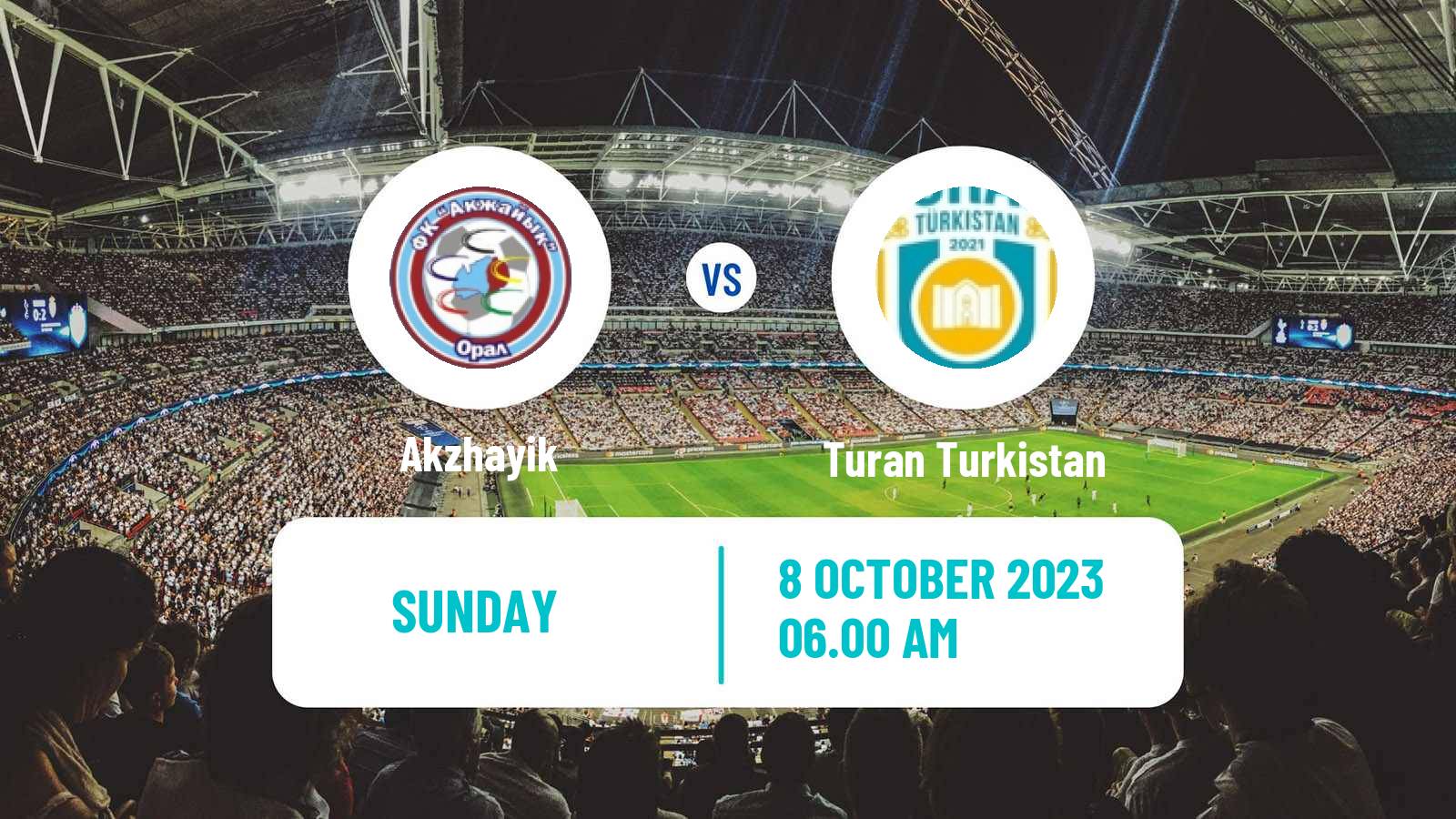 Soccer Kazakh First Division Akzhayik - Turan Turkistan