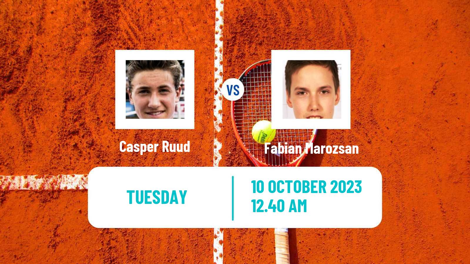 Tennis ATP Shanghai Casper Ruud - Fabian Marozsan