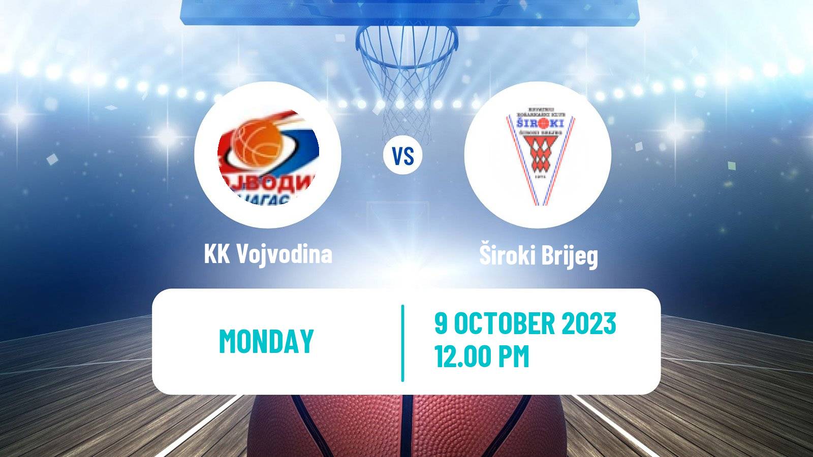 Basketball Adriatic League 2 Vojvodina - Široki Brijeg