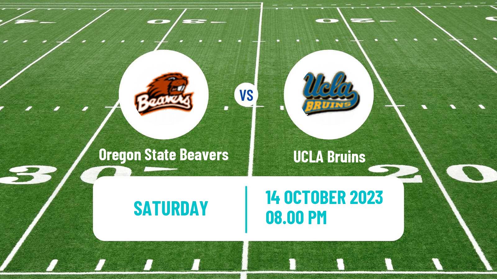 American football NCAA College Football Oregon State Beavers - UCLA Bruins