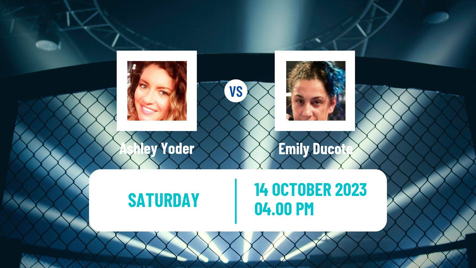 MMA Strawweight UFC Women Ashley Yoder - Emily Ducote