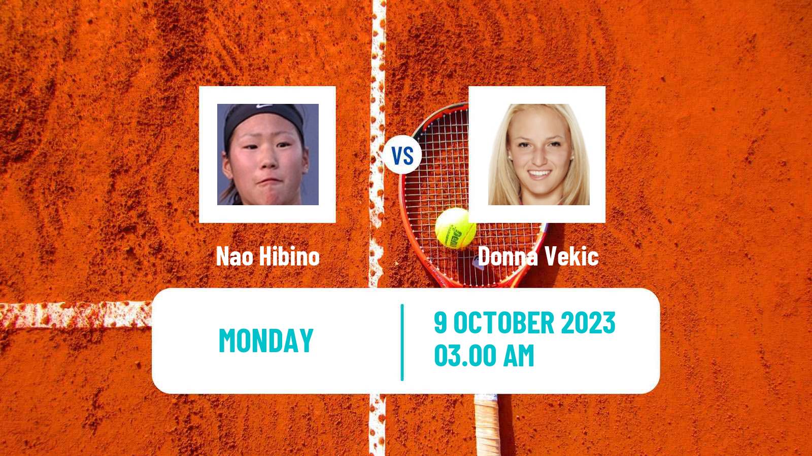 Tennis WTA Zhengzhou Nao Hibino - Donna Vekic