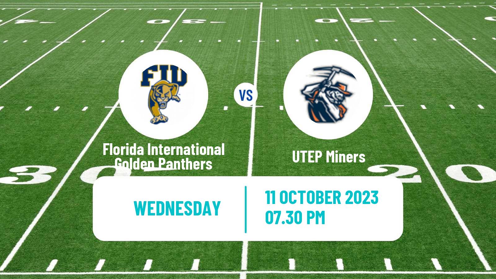 American football NCAA College Football Florida International Golden Panthers - UTEP Miners