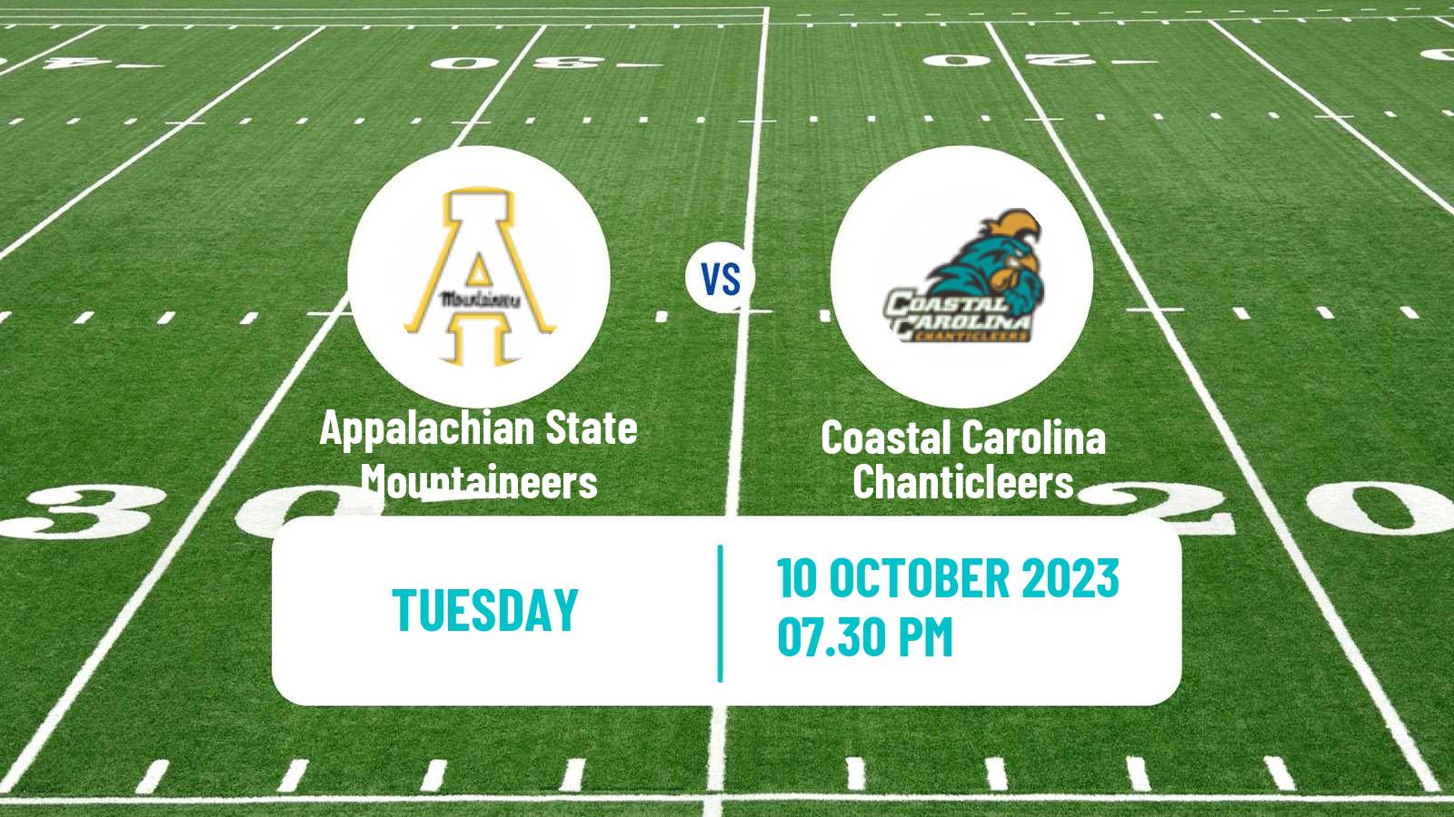American football NCAA College Football Appalachian State Mountaineers - Coastal Carolina Chanticleers