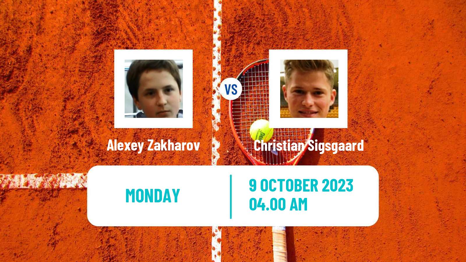 Tennis ITF M15 Doha 7 Men Alexey Zakharov - Christian Sigsgaard