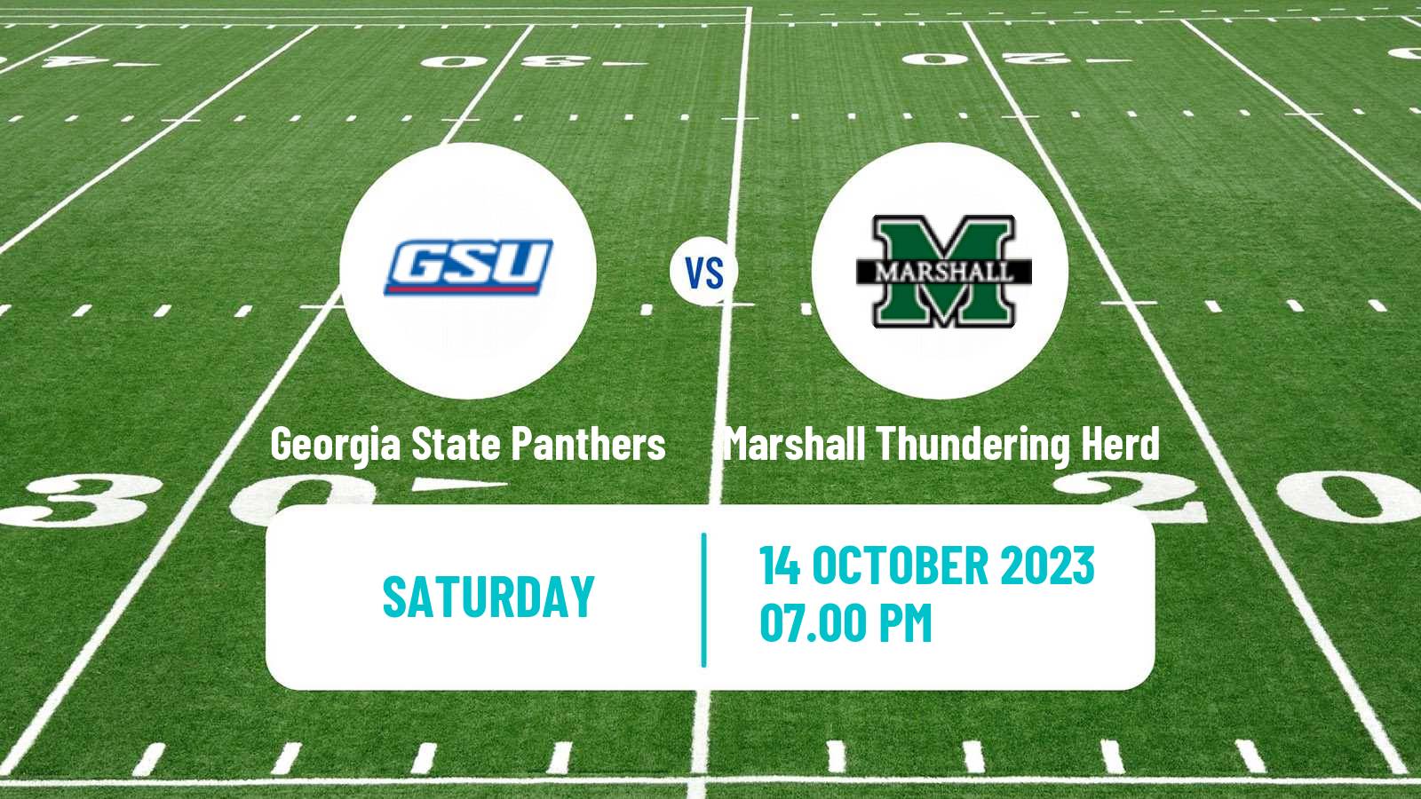 American football NCAA College Football Georgia State Panthers - Marshall Thundering Herd