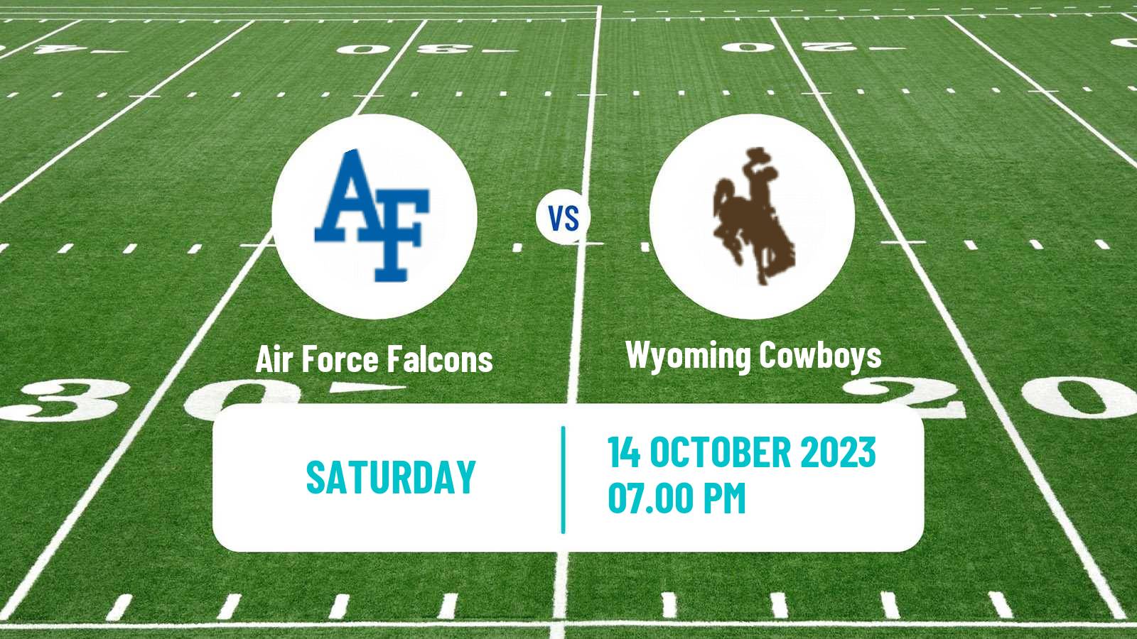 American football NCAA College Football Air Force Falcons - Wyoming Cowboys