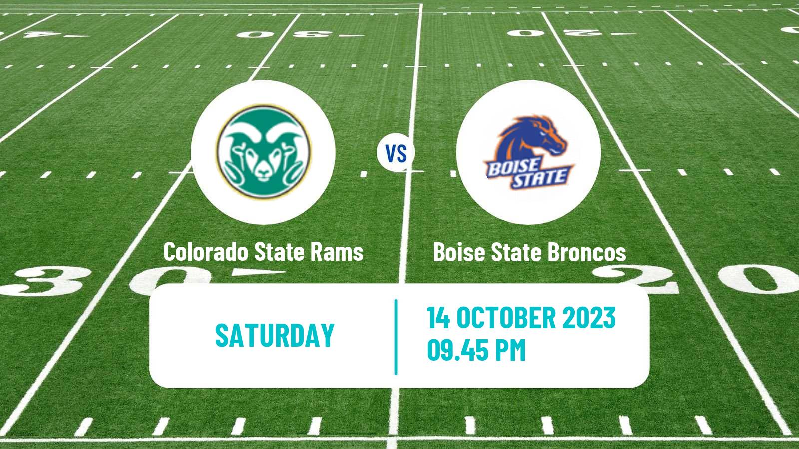 American football NCAA College Football Colorado State Rams - Boise State Broncos