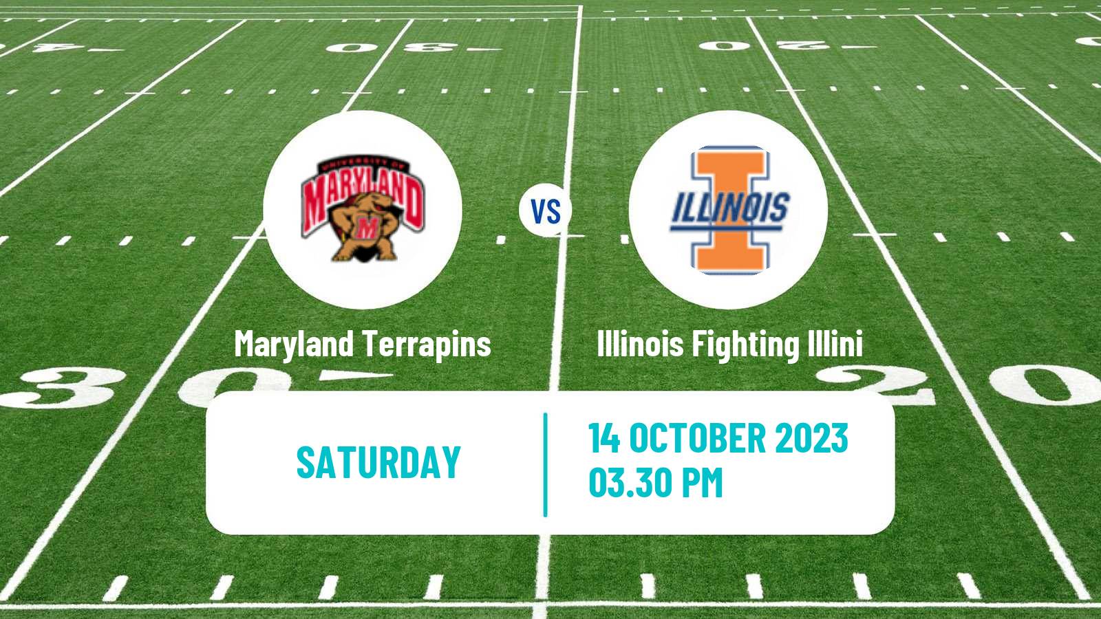 American football NCAA College Football Maryland Terrapins - Illinois Fighting Illini