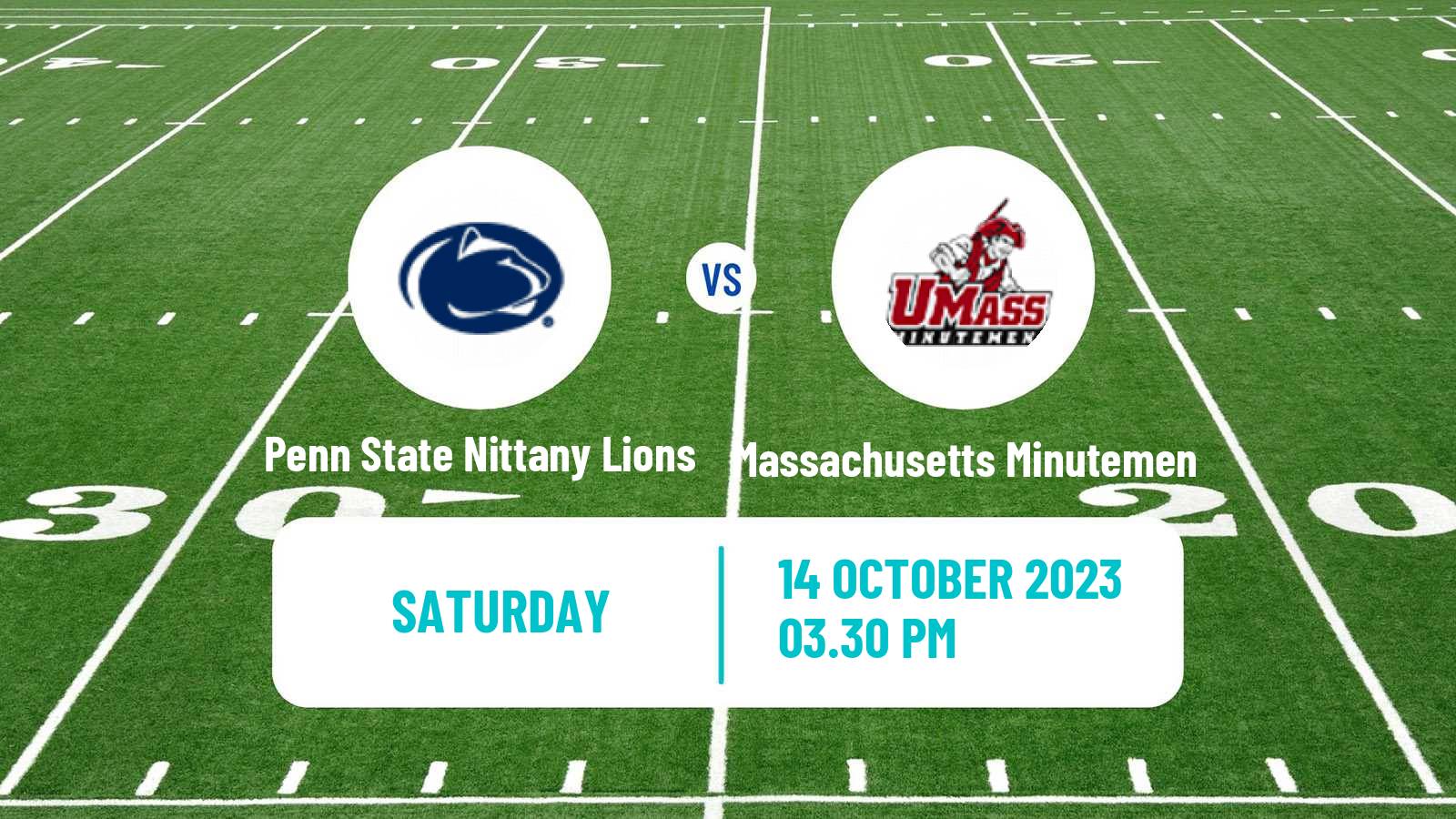 American football NCAA College Football Penn State Nittany Lions - Massachusetts Minutemen