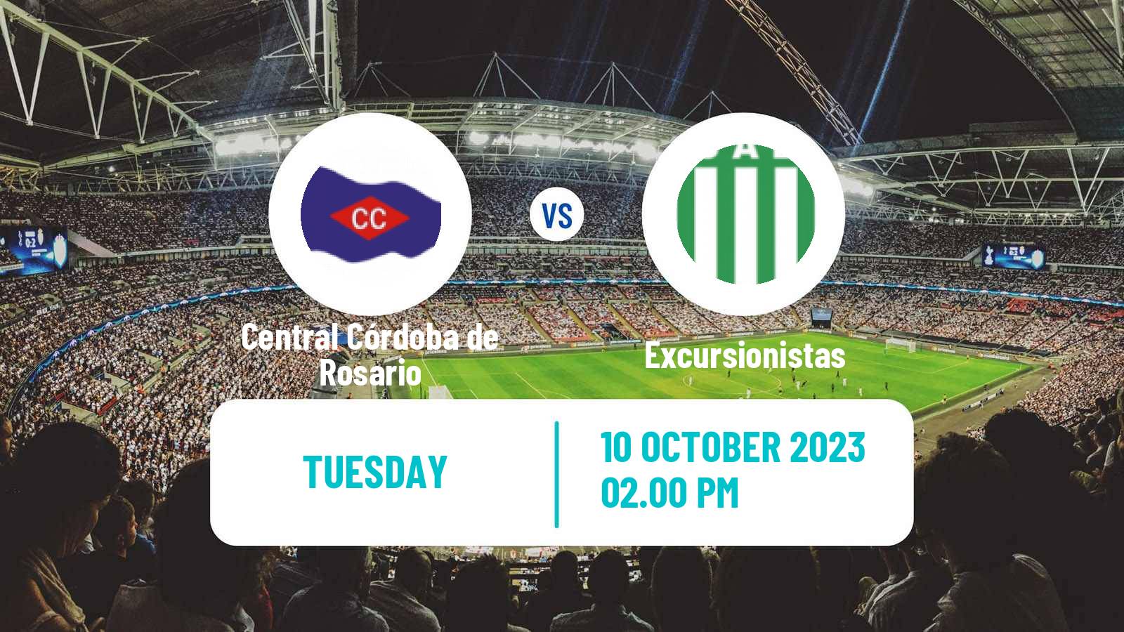 Soccer Argentinian Primera C Central Córdoba de Rosario - Excursionistas