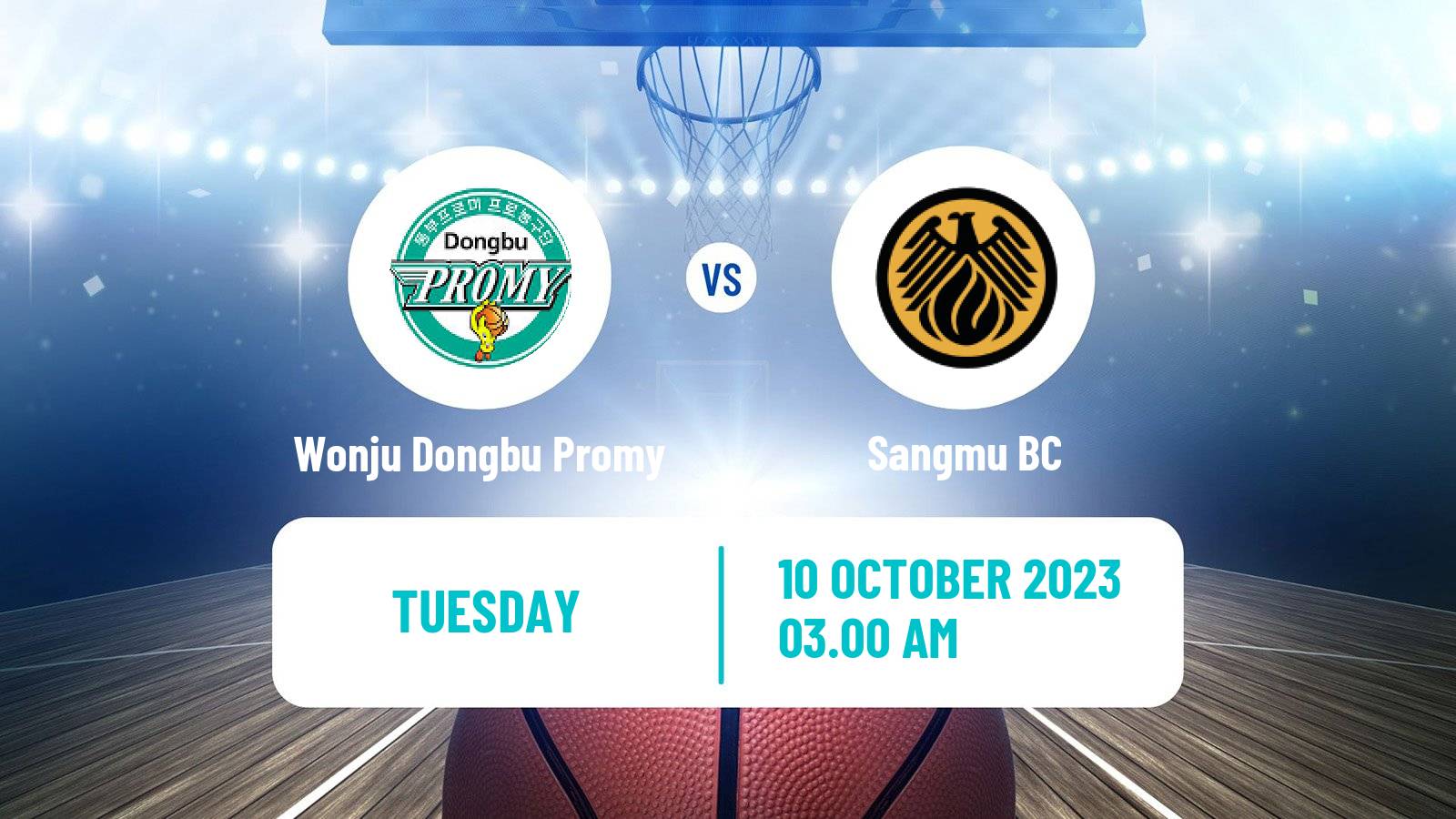 Basketball KBL Cup Wonju Dongbu Promy - Sangmu
