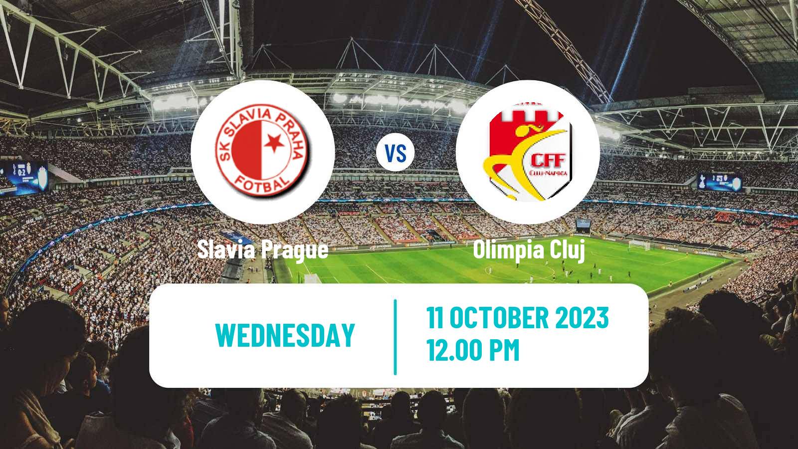 Olimpia Cluj v Slavia, 18 October 2023