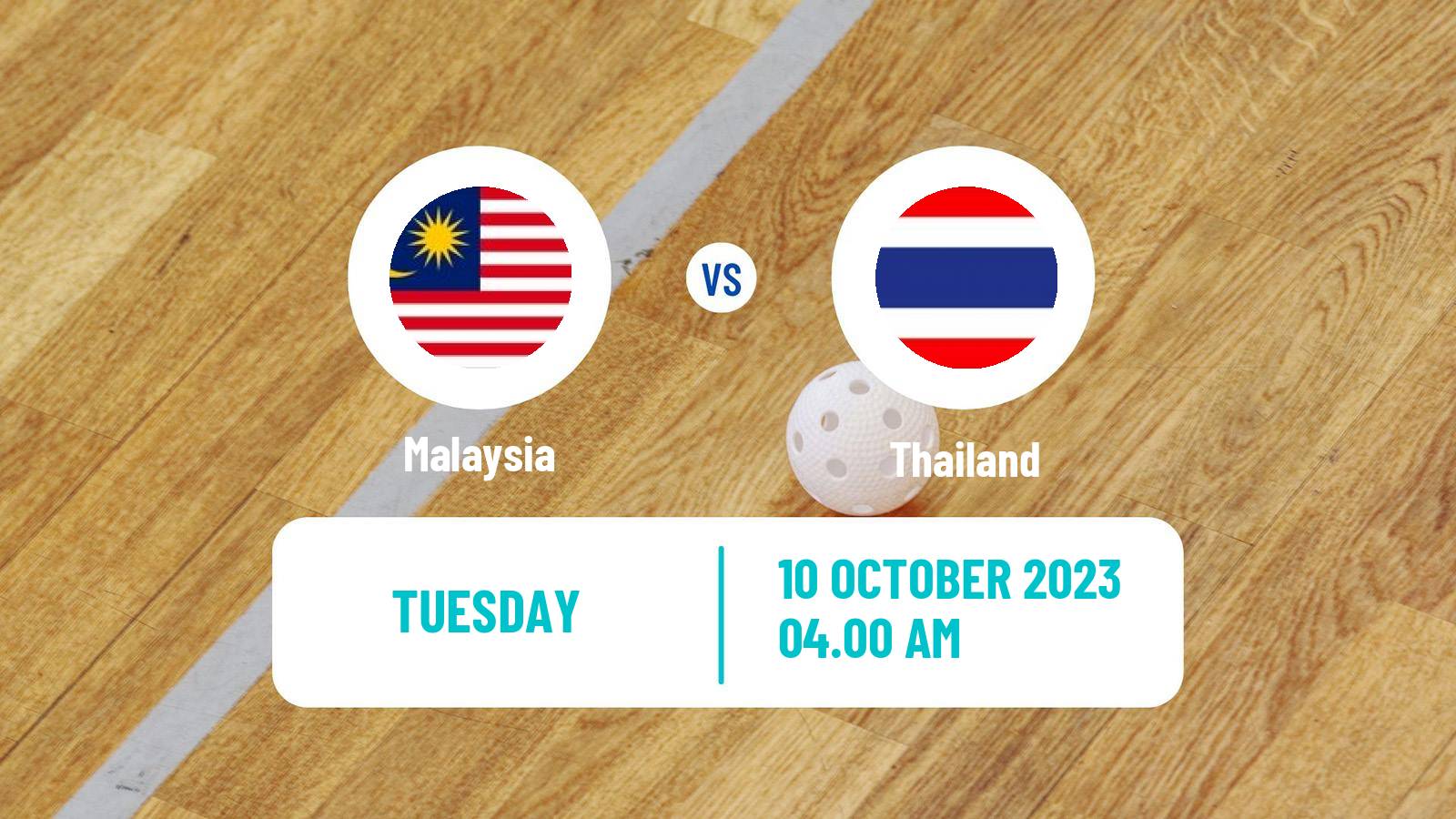 Floorball  AOFC Cup Floorball Malaysia - Thailand