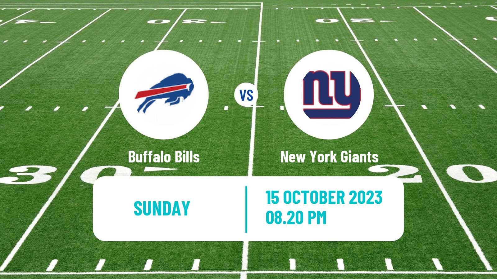 American football NFL Buffalo Bills - New York Giants