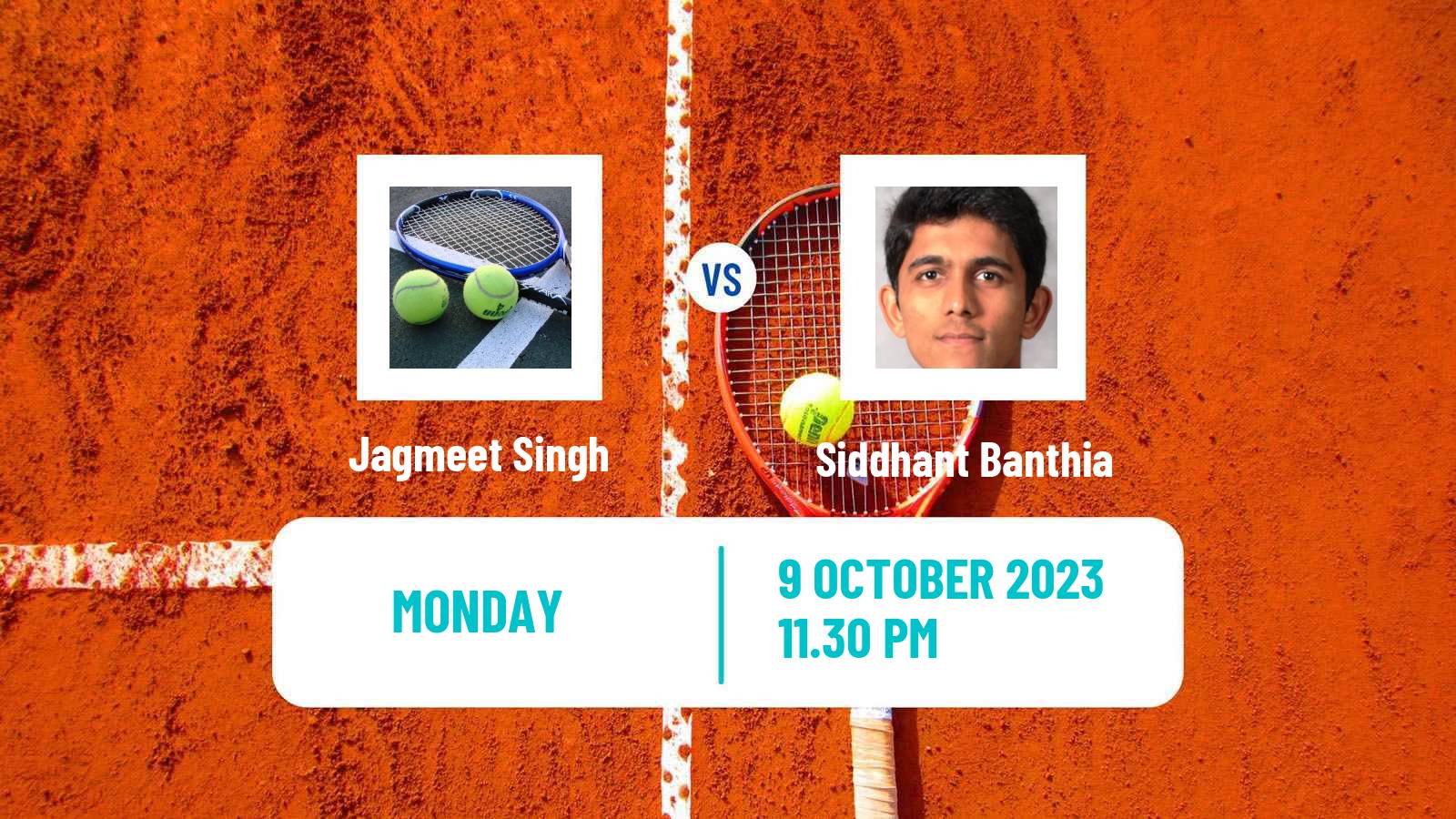 Tennis ITF M15 Ahmedabad Men Jagmeet Singh - Siddhant Banthia
