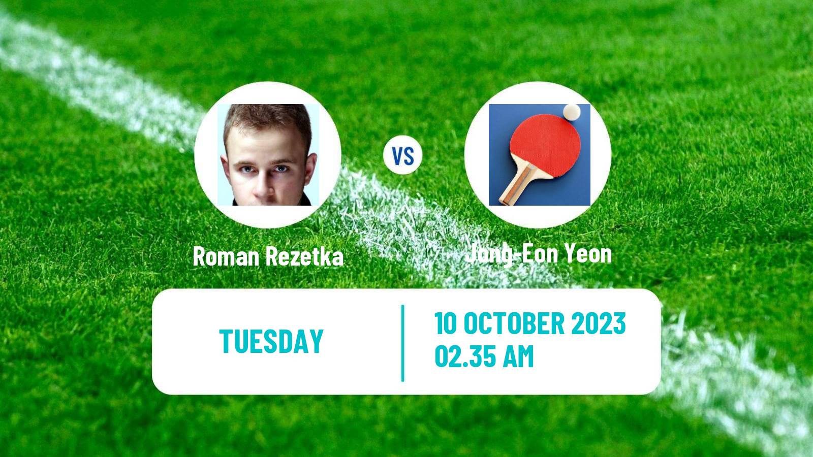 Table tennis Tt Star Series Men Roman Rezetka - Jong-Eon Yeon
