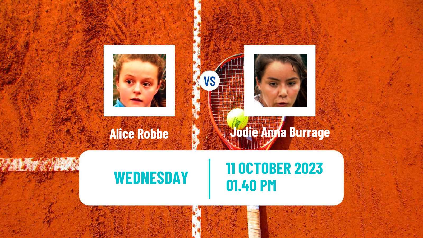 Tennis Rouen Challenger Women Alice Robbe - Jodie Anna Burrage
