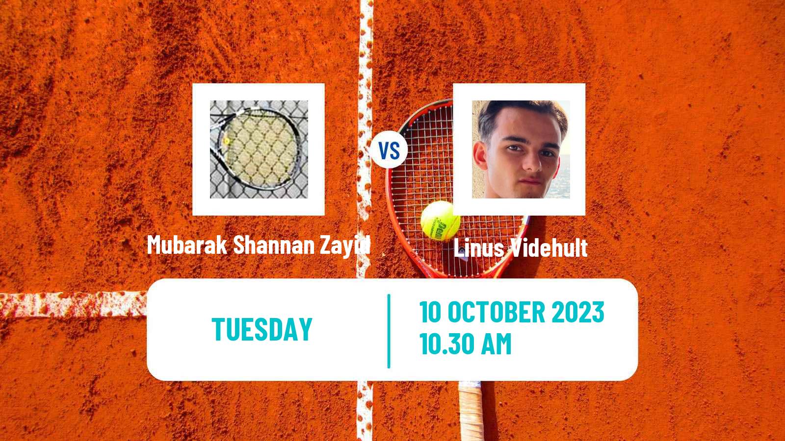 Tennis ITF M15 Doha 3 Men Mubarak Shannan Zayid - Linus Videhult