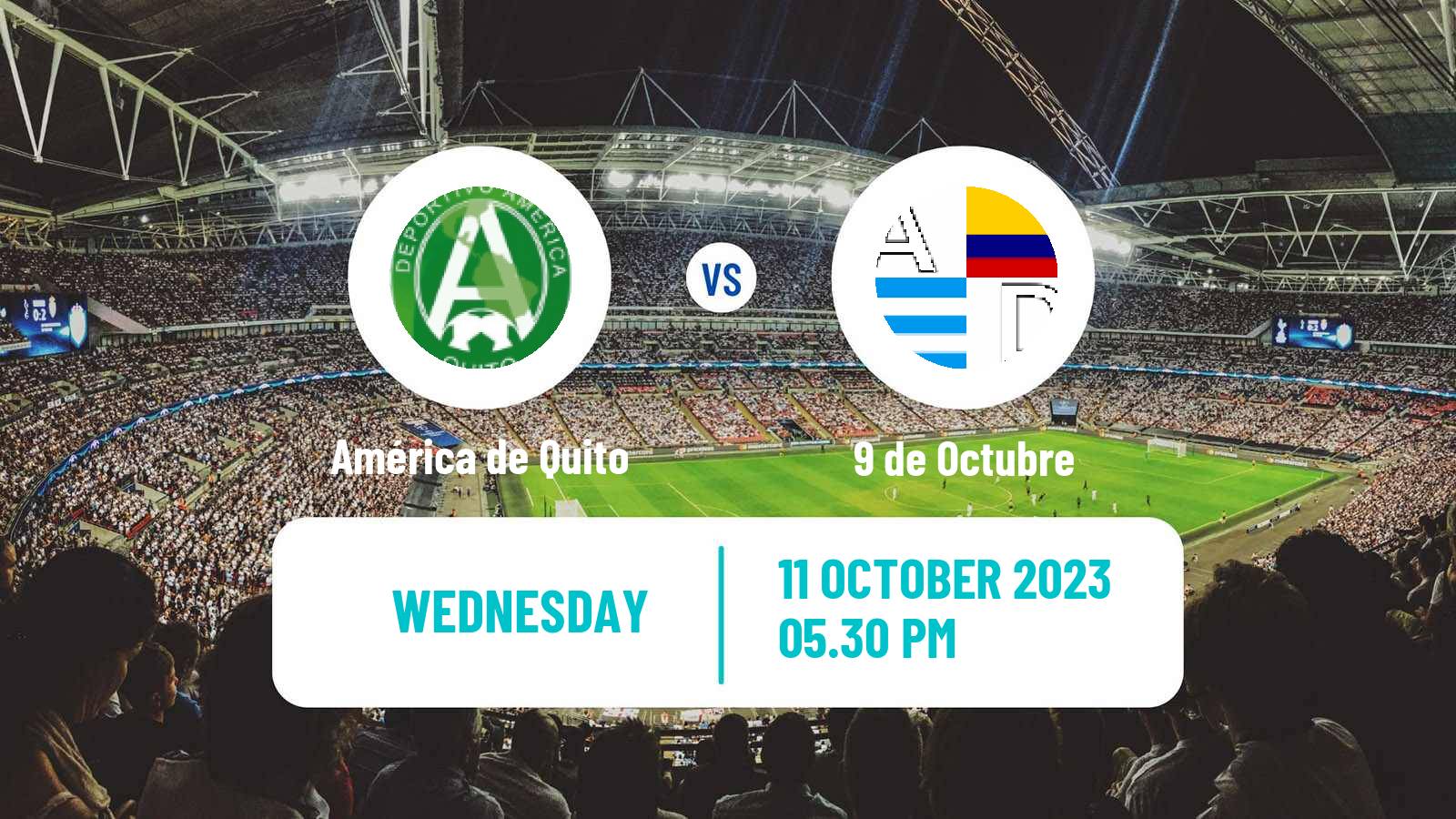 Soccer Ecuadorian Serie B América de Quito - 9 de Octubre