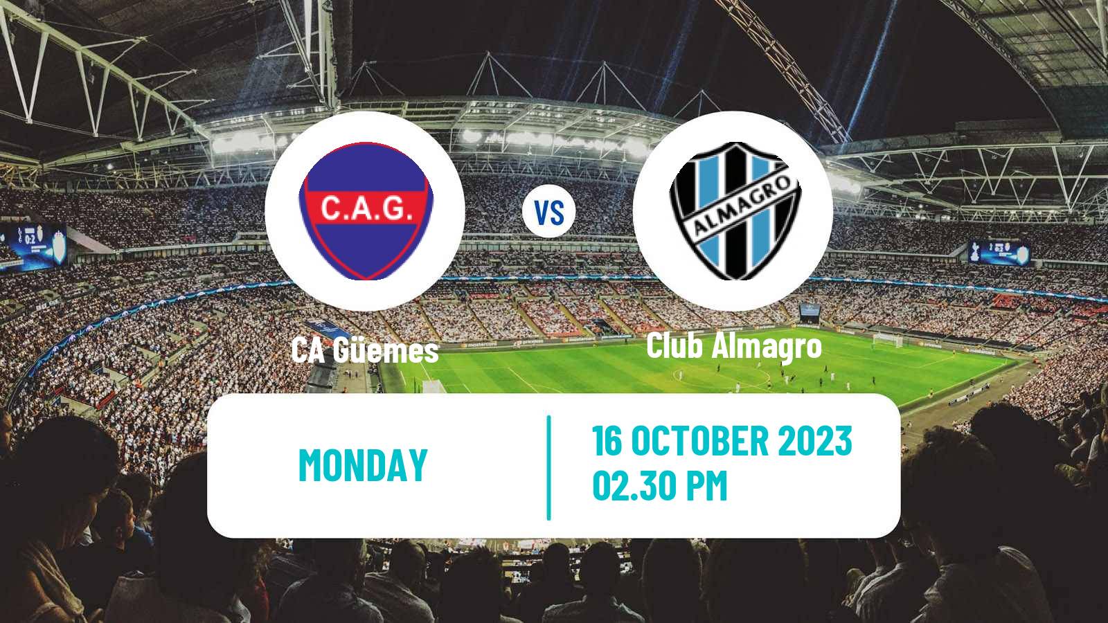 Soccer Argentinian Primera Nacional Güemes - Club Almagro