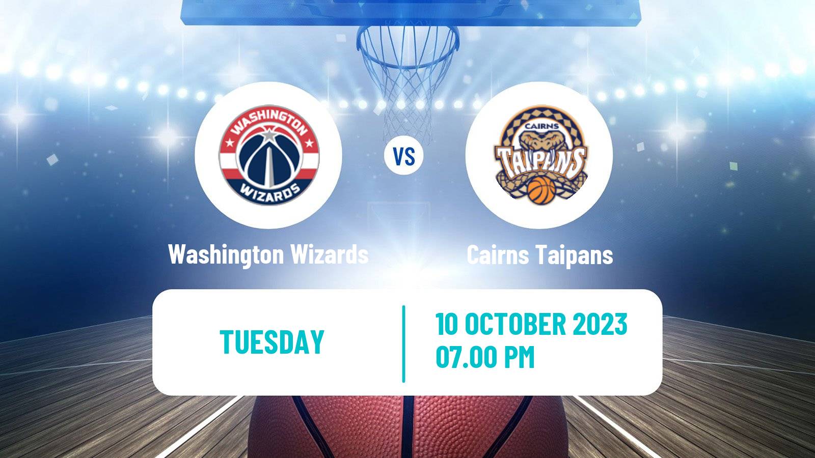 Basketball Club Friendly Basketball Washington Wizards - Cairns Taipans