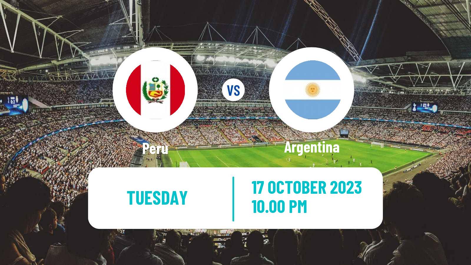 Soccer FIFA World Cup Peru - Argentina