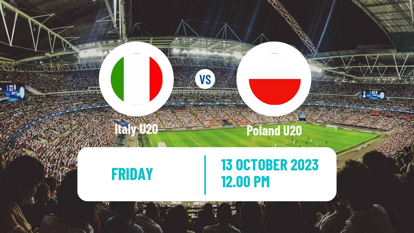 Soccer Elite League U20 Italy U20 - Poland U20