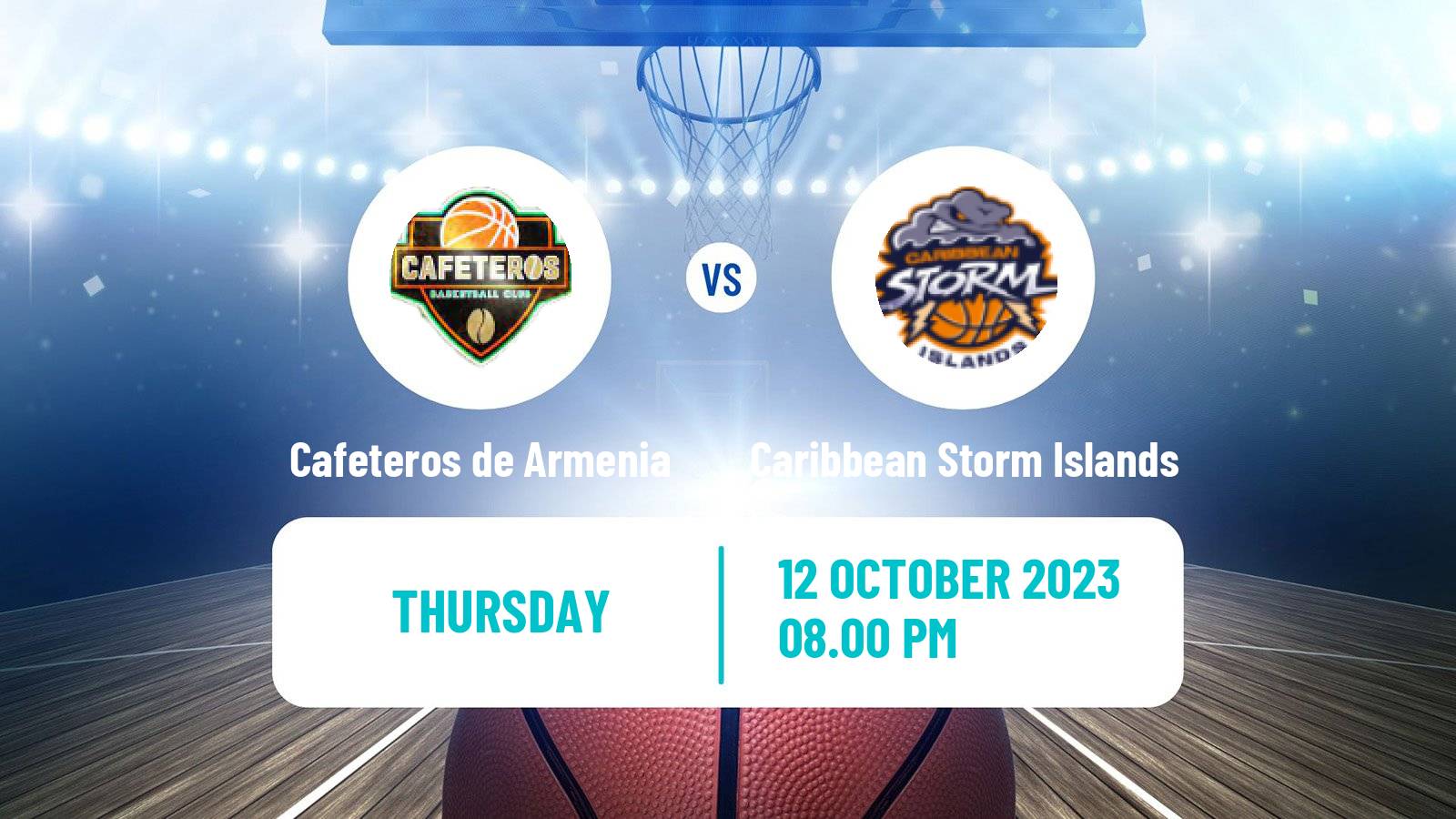 Basketball Colombian LBP Basketball Cafeteros de Armenia - Caribbean Storm Islands