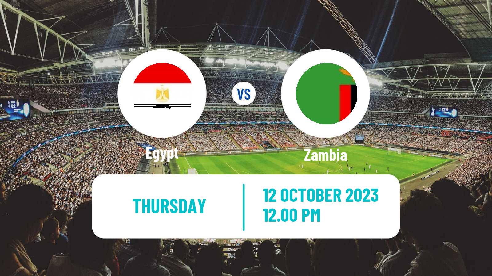 Soccer Friendly Egypt - Zambia