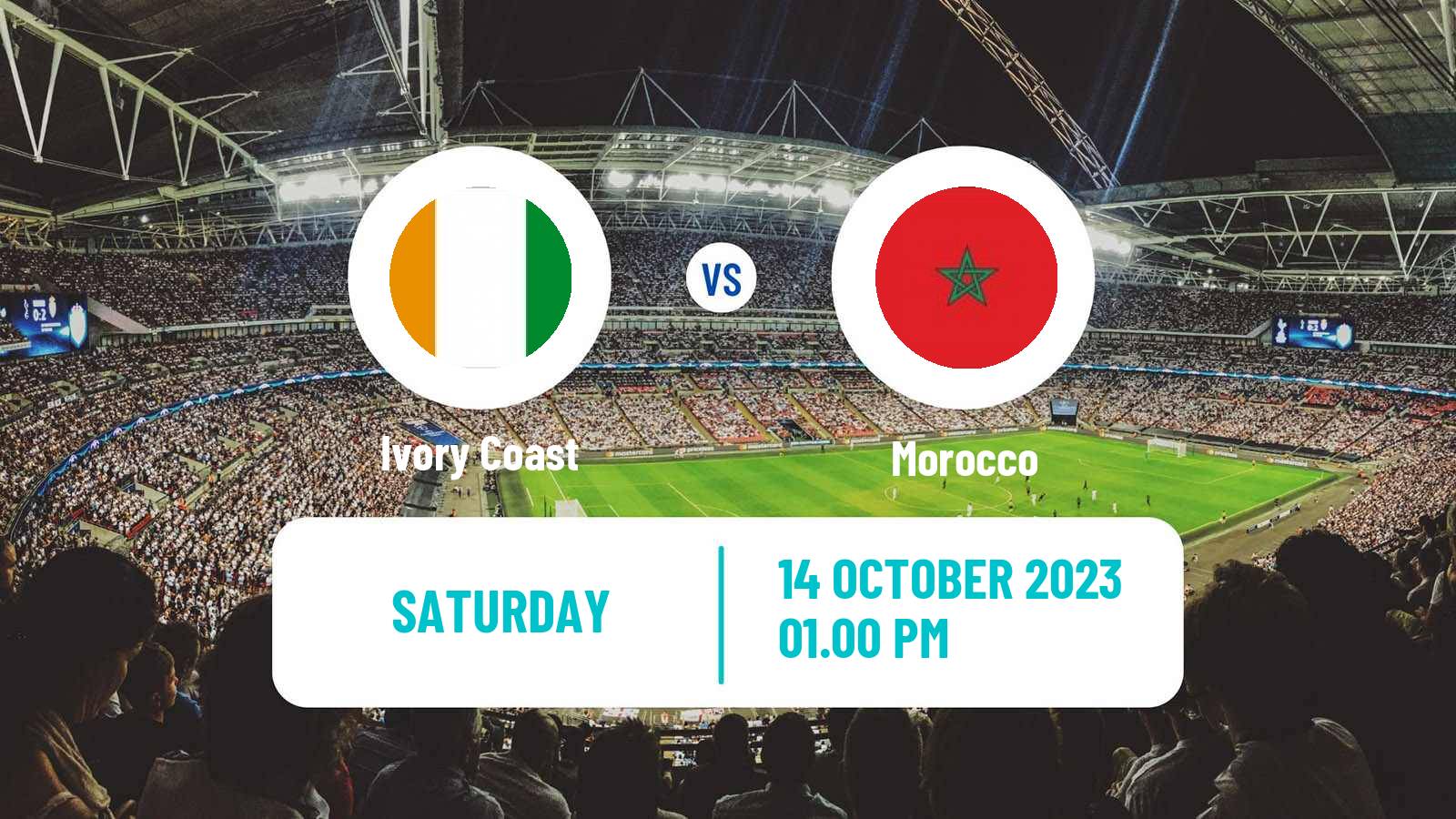 Soccer Friendly Ivory Coast - Morocco