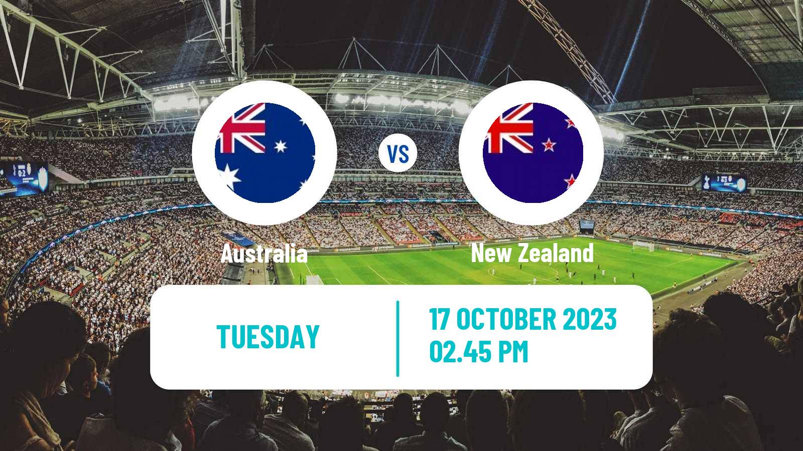 Soccer Friendly Australia - New Zealand