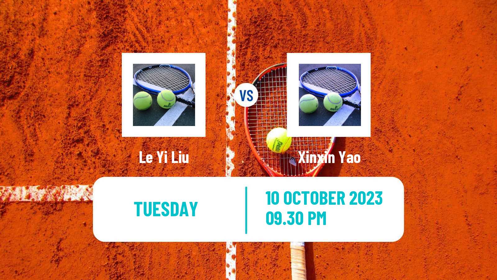 Tennis ITF W40 Shenzhen Women Le Yi Liu - Xinxin Yao