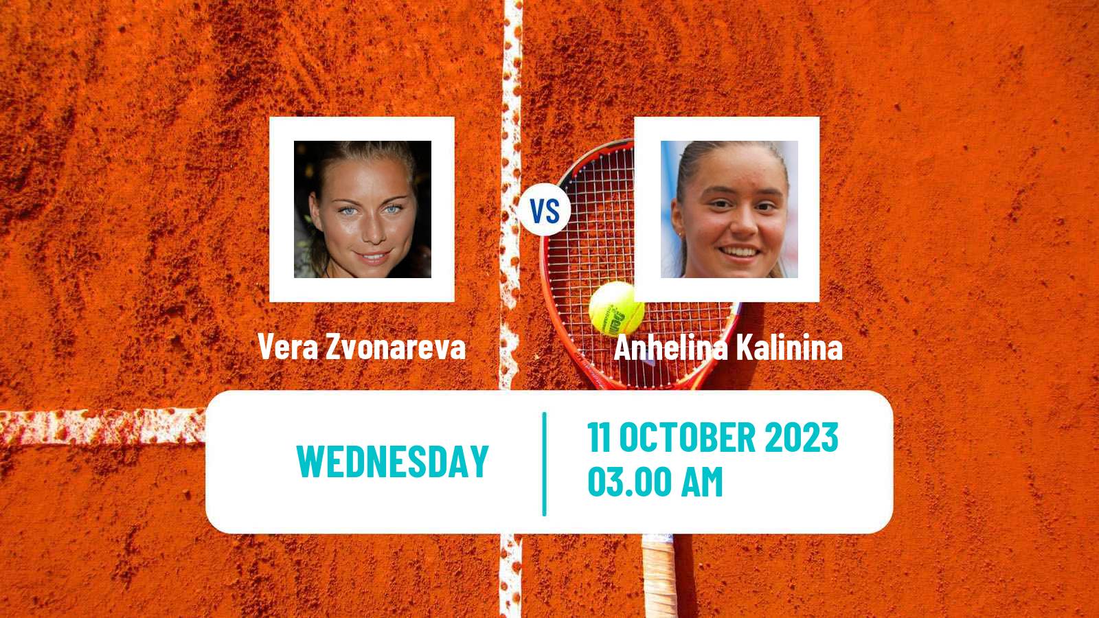 Tennis WTA Zhengzhou Vera Zvonareva - Anhelina Kalinina