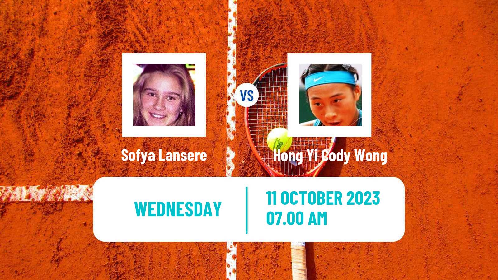 Tennis WTA Hong Kong Sofya Lansere - Hong Yi Cody Wong