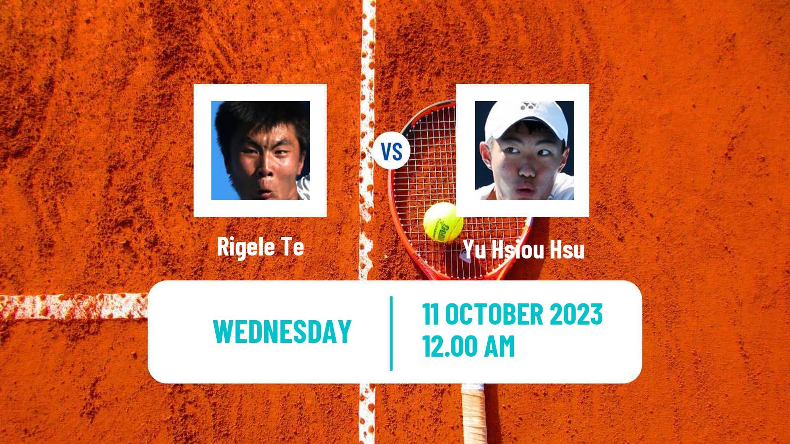 Tennis Shenzhen 2 Challenger Men Rigele Te - Yu Hsiou Hsu