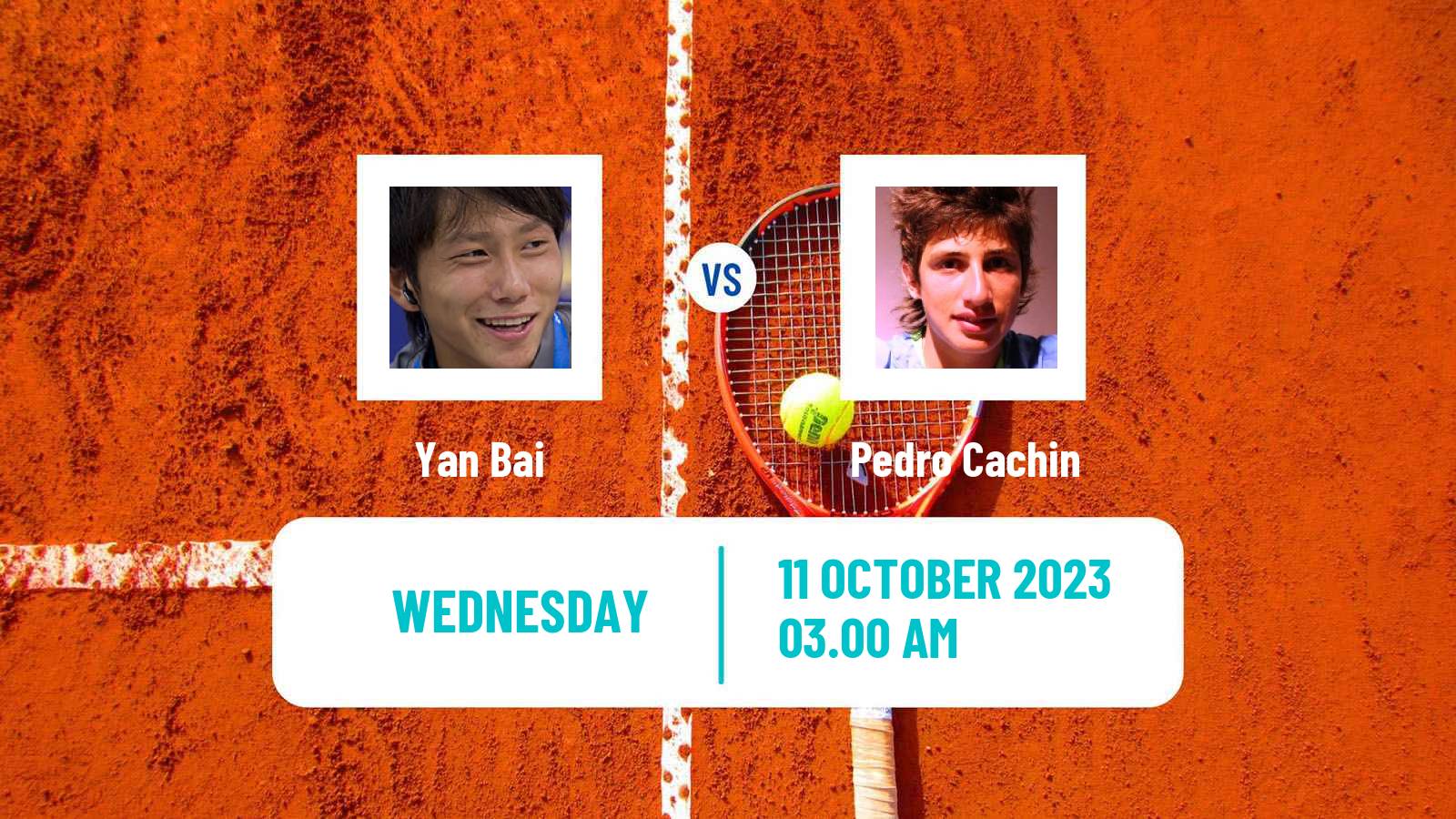 Tennis Shenzhen 2 Challenger Men Yan Bai - Pedro Cachin