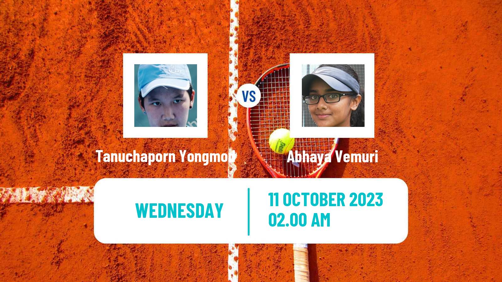 Tennis ITF W15 Hua Hin Women Tanuchaporn Yongmod - Abhaya Vemuri