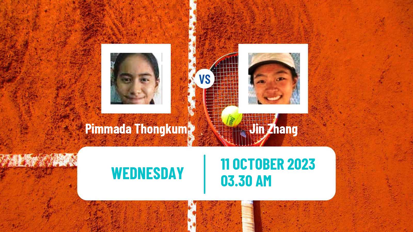 Tennis ITF W15 Hua Hin Women Pimmada Thongkum - Jin Zhang