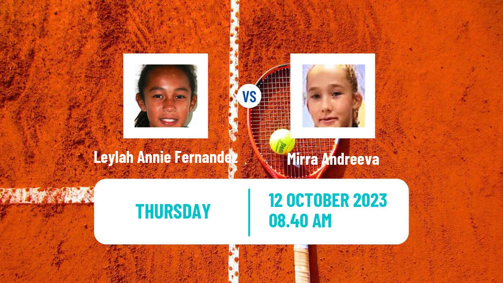 Tennis WTA Hong Kong Leylah Annie Fernandez - Mirra Andreeva