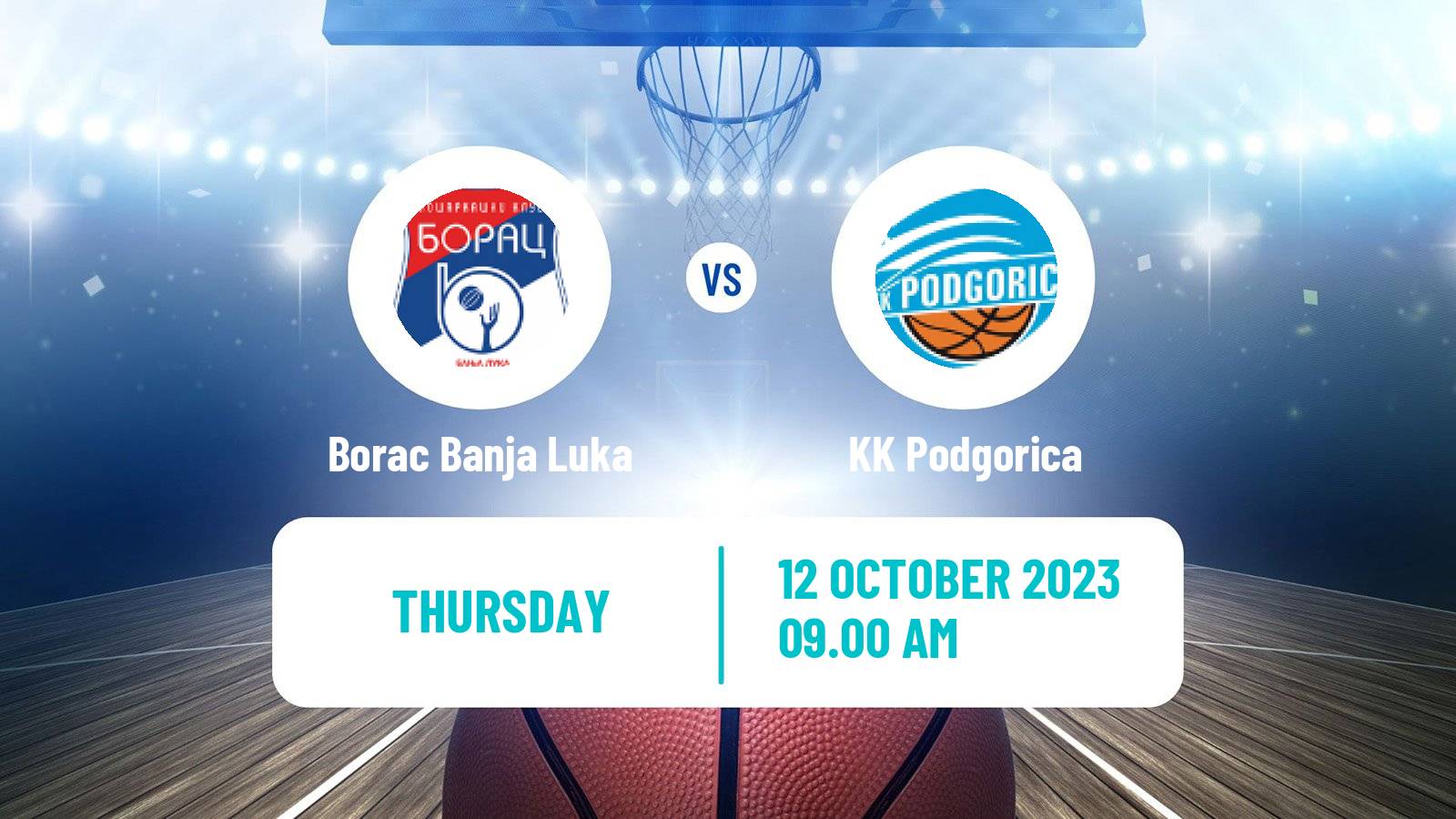Basketball Adriatic League 2 Borac Banja Luka - Podgorica
