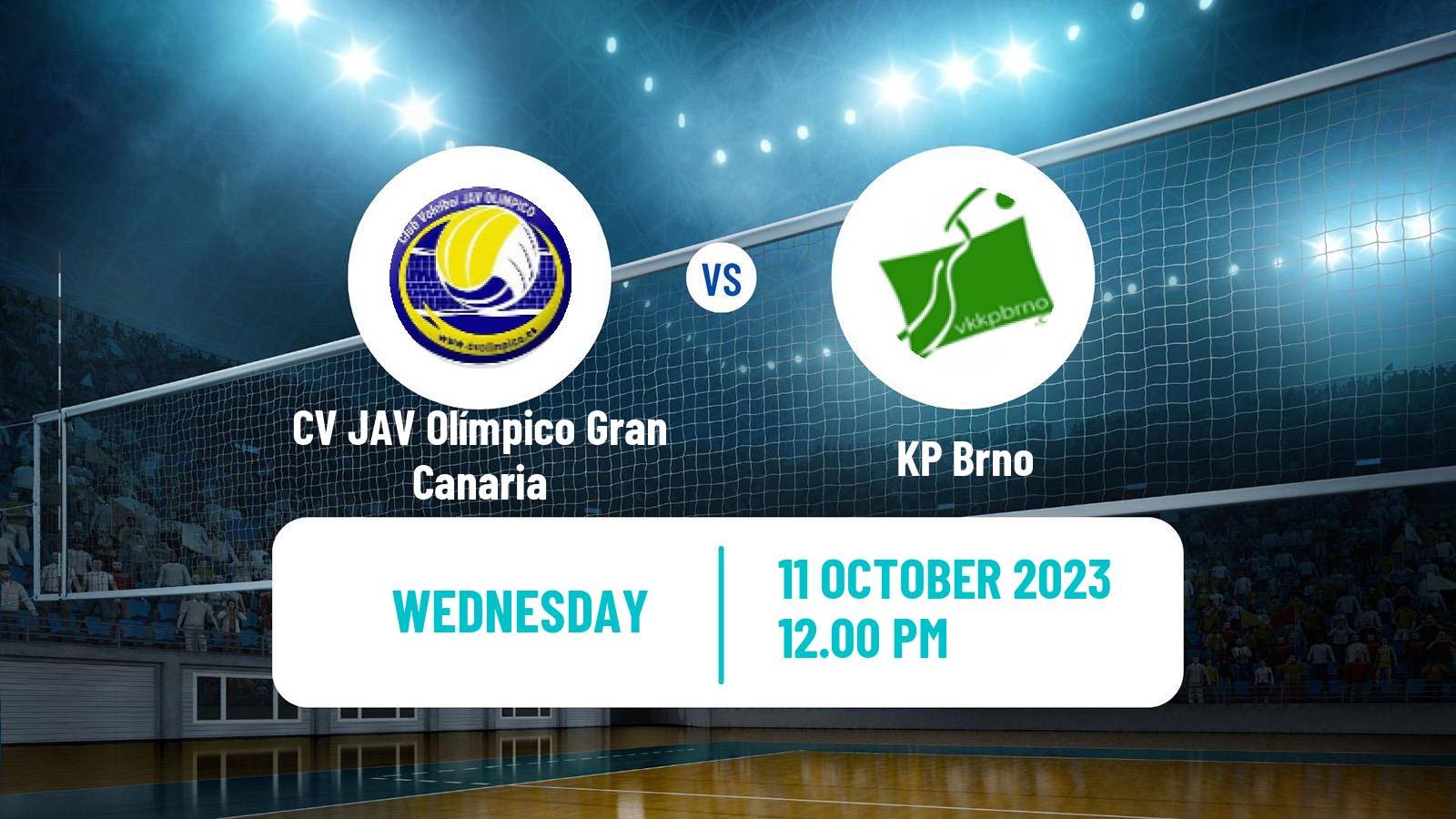 Volleyball CEV Champions League Women CV JAV Olímpico Gran Canaria - KP Brno