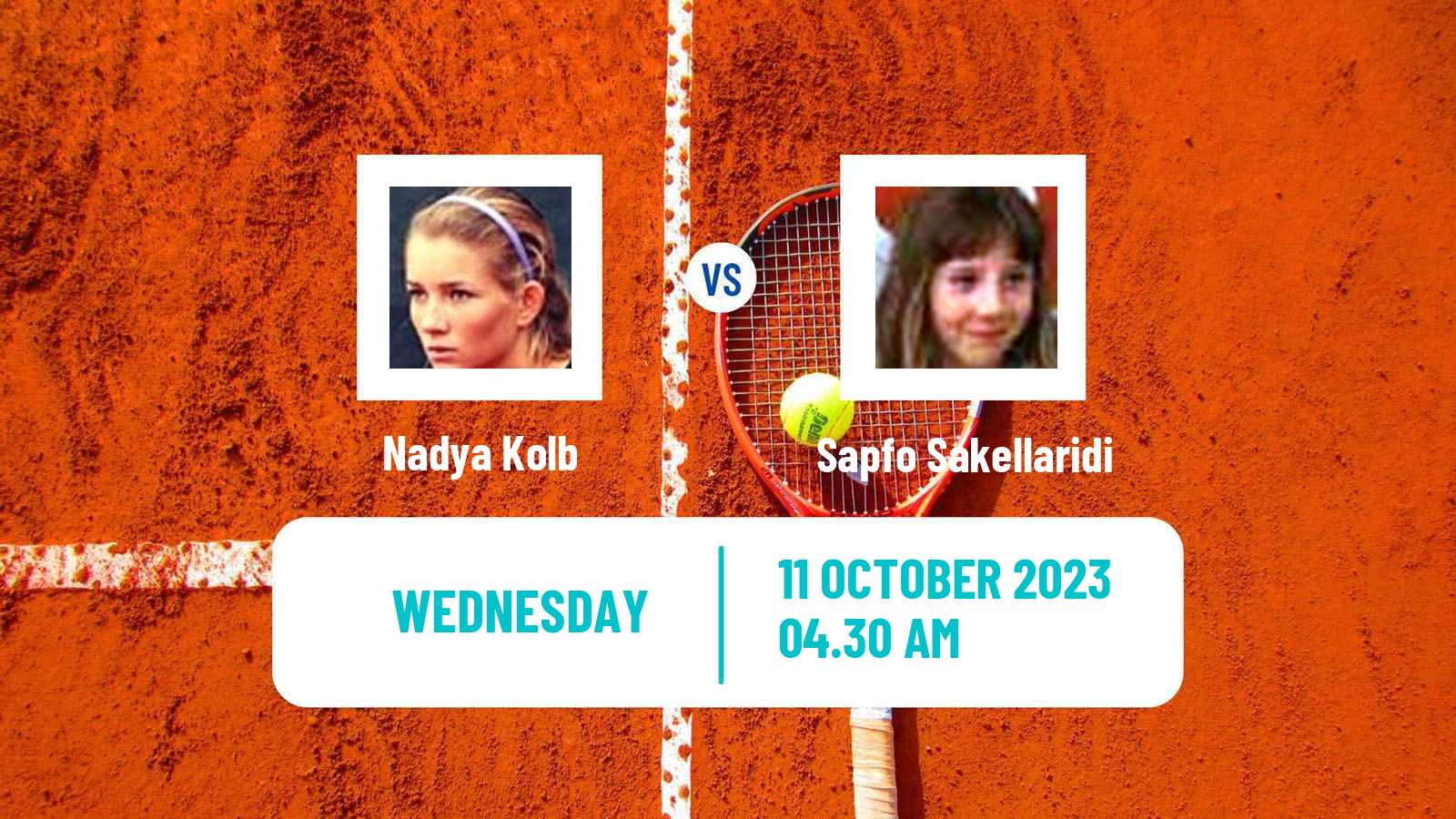 Tennis ITF W25 Seville Women Nadya Kolb - Sapfo Sakellaridi