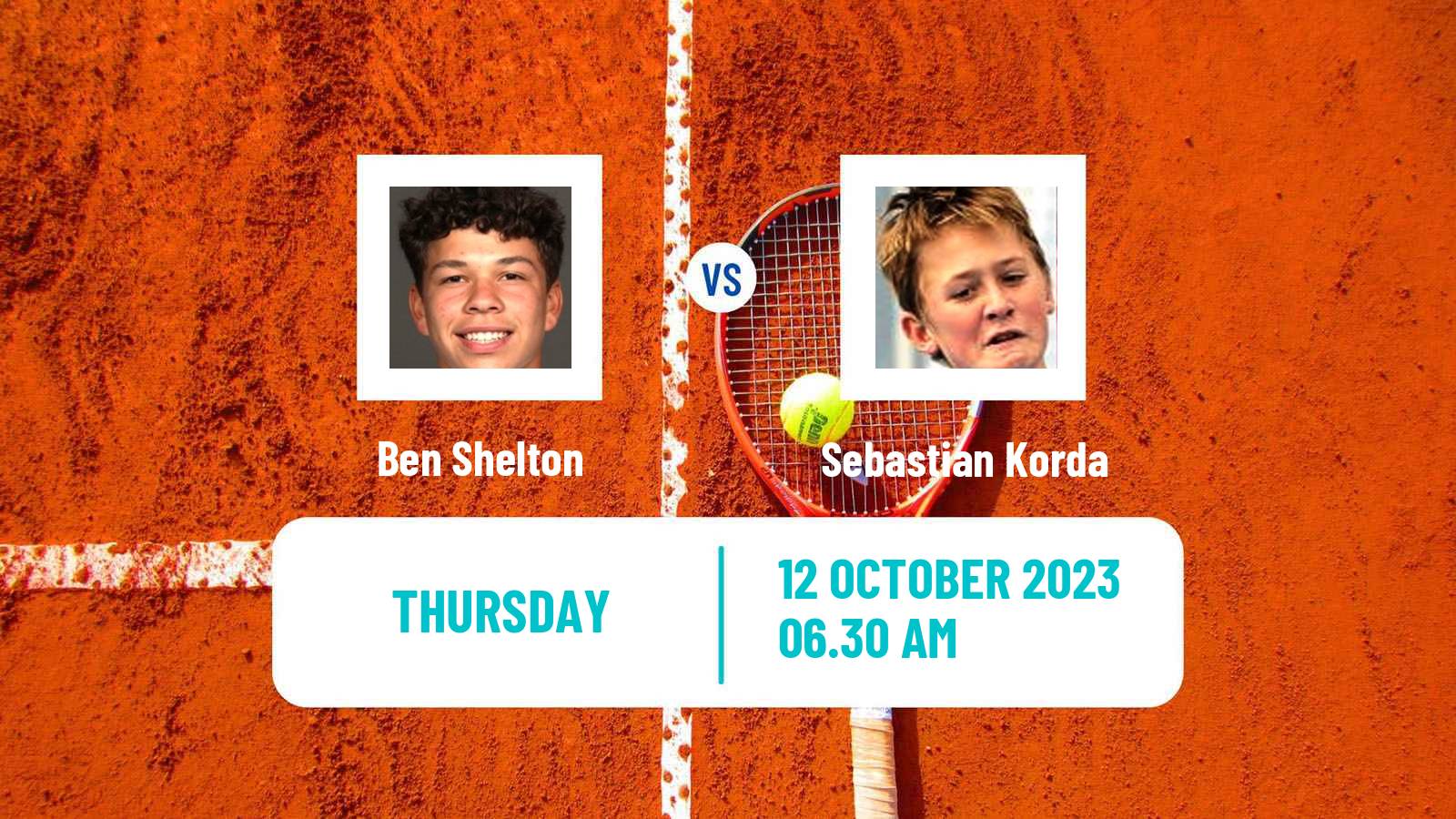 Tennis ATP Shanghai Ben Shelton - Sebastian Korda