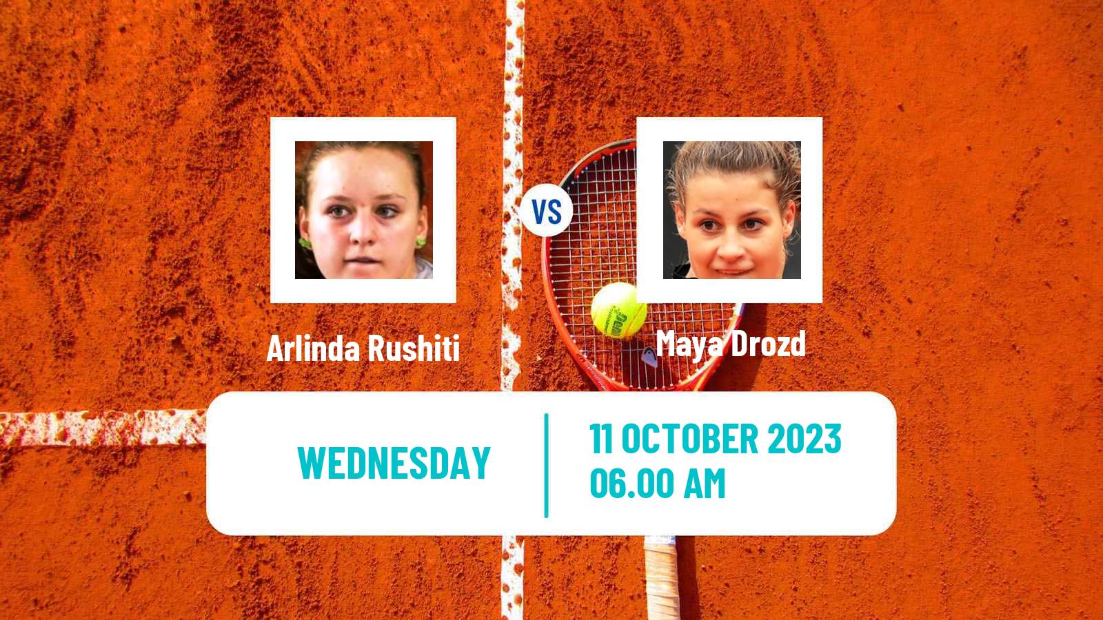 Tennis ITF W15 Sharm Elsheikh 14 Women Arlinda Rushiti - Maya Drozd