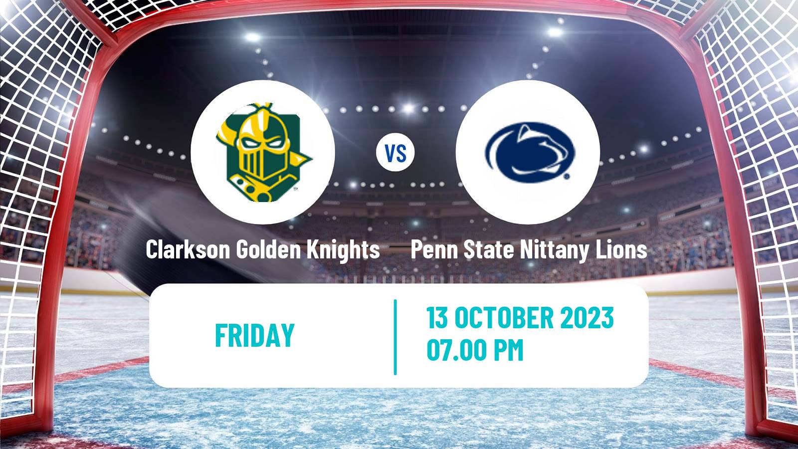 Hockey NCAA Hockey Clarkson Golden Knights - Penn State Nittany Lions