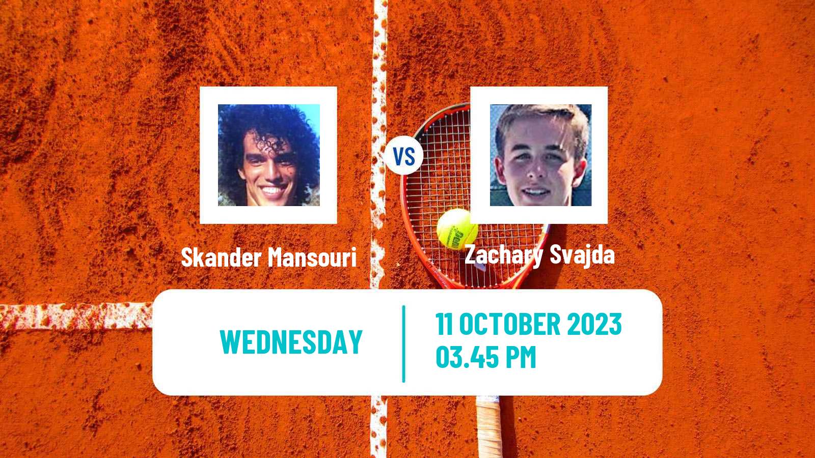 Tennis Fairfield Challenger Men Skander Mansouri - Zachary Svajda