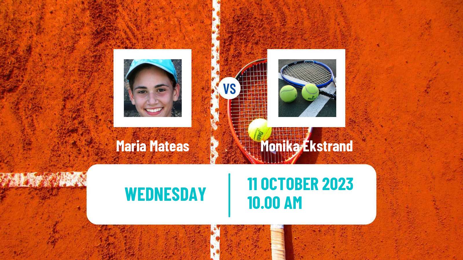 Tennis ITF W25 Florence Sc Women Maria Mateas - Monika Ekstrand